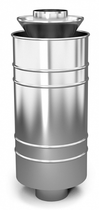 Каменка натрубная ЛЕЙДЕНФРОСТ,ф115,1/0,5мм, нерж/нерж