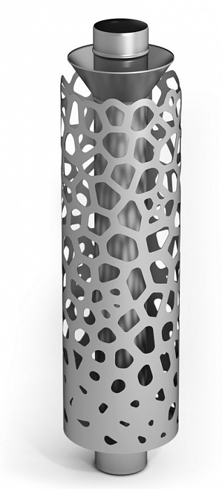 Каменка натрубная САФАРИ, ф115, 1м, 1/1мм, нерж/нерж