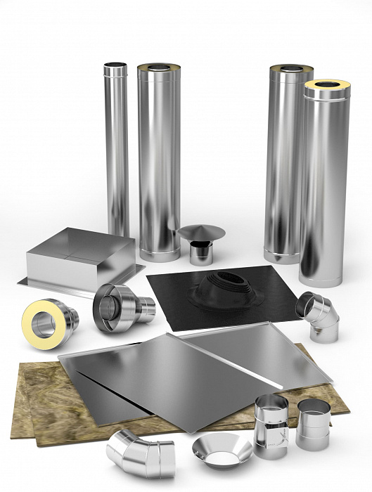 Комплект элементов дымохода TMF ф115 Стандарт